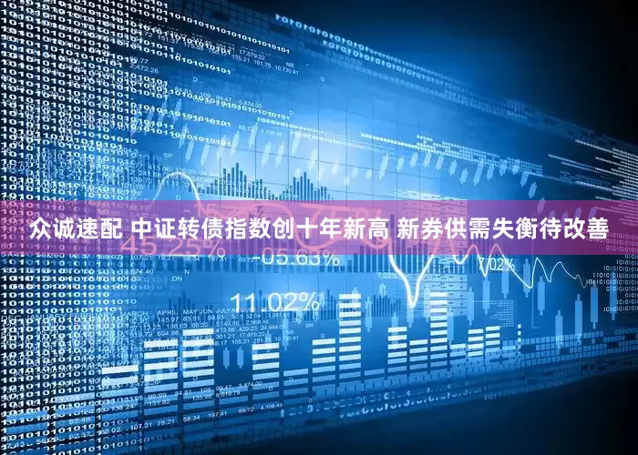 众诚速配 中证转债指数创十年新高 新券供需失衡待改善