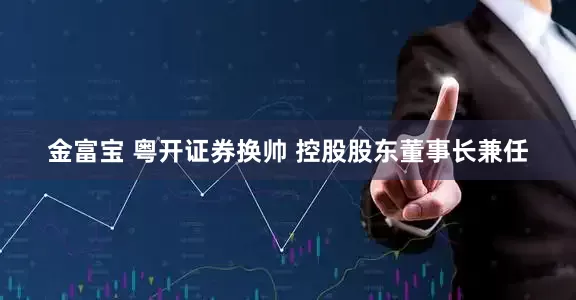 金富宝 粤开证券换帅 控股股东董事长兼任